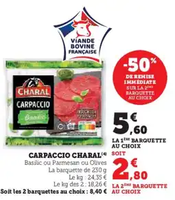 Hyper U Carpaccio charal offre
