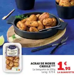 Hyper U ACRAS DE MORUE CREOLE offre