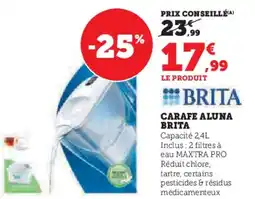 Hyper U Carafe aluna brita offre