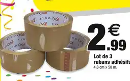 Bazarland Lot de 3 rubans adhésifs offre