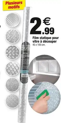 Bazarland Film statique pour vitre à découper offre