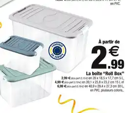 Bazarland La boîte Roll Box offre