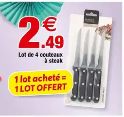 Bazarland Excellent Houseware Lot de 4 couteaux à steak offre
