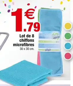 Bazarland Ultra Clean Lot de 8 chiffons microfibres offre