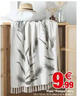 Bazarland Plaid Pampa écru offre