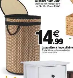 Bazarland La panière à linge pliable offre