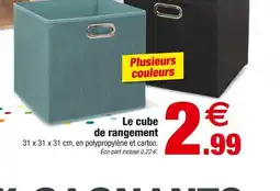 Bazarland Le cube de rangement offre