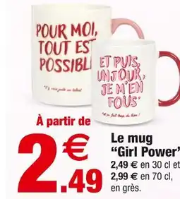 Bazarland Le mug Girl Power offre