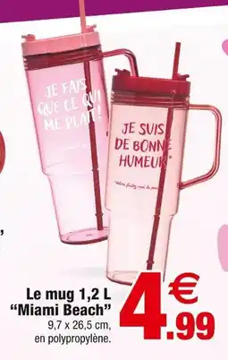 Bazarland Le mug 1,2 L Miami Beach offre
