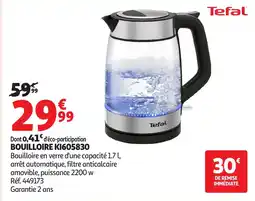 Auchan TEFAL Bouilloire ki605830 offre
