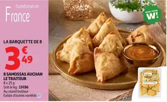 Auchan 8 samossas auchan le traiteur offre