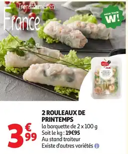 Auchan 2 rouleaux de printemps offre