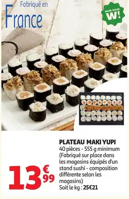 Auchan Plateau maki yupi offre