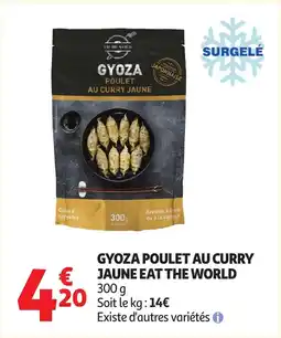 Auchan Gyoza poulet au curry jaune eat the world offre