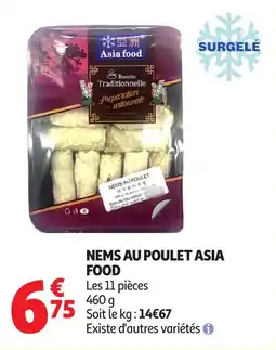 Auchan ASIA FOOD Nems au poulet offre