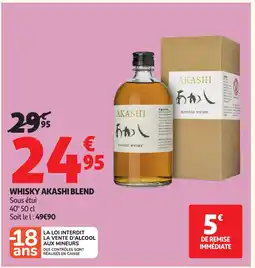 Auchan AKASHI Whisky blend offre