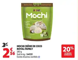 Auchan Mochi crème de coco royal family offre