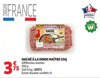 Auchan MAÎTRE COQ Haché á la dinde offre