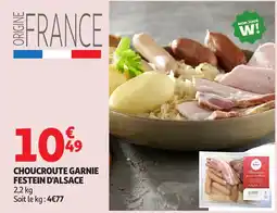 Auchan Choucroute garnie festein d'alsace offre