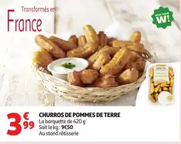 Auchan Churros de pommes de terre offre