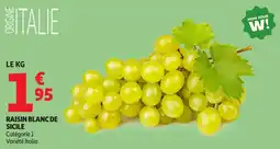 Auchan Raisin blanc de sicile offre