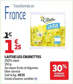Auchan LES CRUDETTES Laitue offre