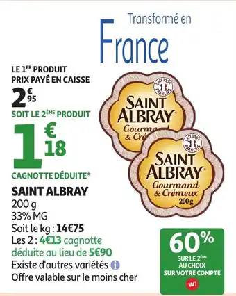 Auchan SAINT ALBRAY offre