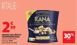 Auchan RANA Girasoli aux cèpes et champignons offre