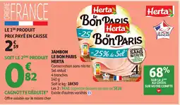 Auchan HERTA Jambon le bon paris offre