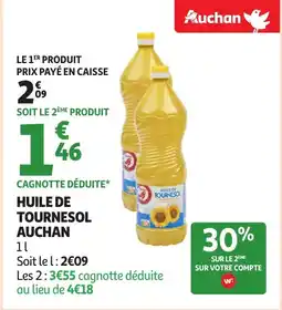 Auchan AUCHAN Huile de tournesol offre