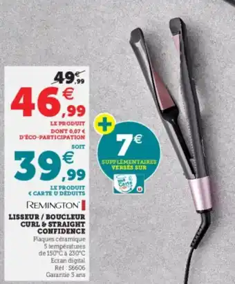 Hyper U Lisseur / boucleur curl & straight confidence offre