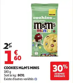 Auchan M&M'S Cookies minis offre