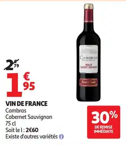 Auchan Vin de france offre
