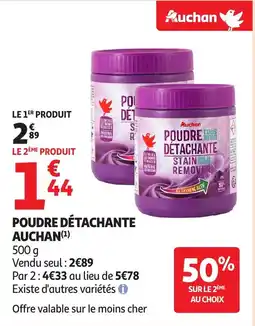 Auchan Poudre textiles détachante auchan offre