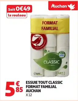 Auchan Essuie tout classic format familial auchan offre