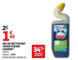 Auchan Gel wc nettoyant vague oceane canard offre