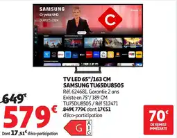 Auchan Tv led 65"/163 cm tu65du8505 offre