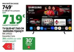 Auchan Tv qled 65"/163 cm tq65q7f offre
