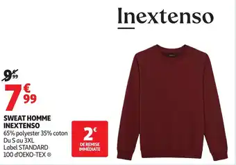 Auchan Sweat homme inextenso offre