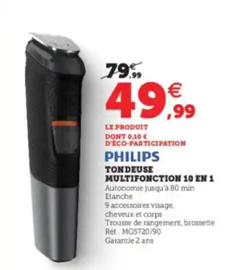 Hyper U Tondeuse multifonction 10 en 1 offre