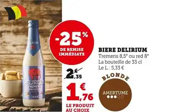 Bi1 Biere delirium offre