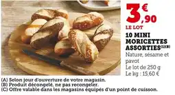 Bi1 10 mini moricettes assorties offre
