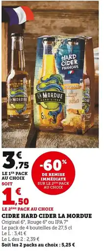 Bi1 Cidre hard cider la mordue offre