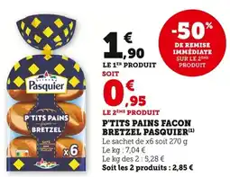Bi1 P'tits pains facon bretzel pasquier offre