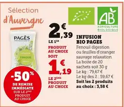 Bi1 Infusion bio pages offre