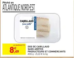 Intermarché Express Dos de cabillaud sans arêtes producteurs et commercants offre