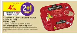 Intermarché Express CONNETABLE Sardines à l'huile d'olive vierge extra nature offre