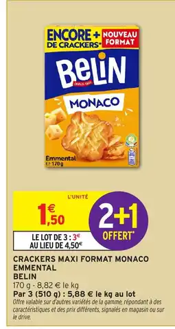Intermarché Express BELIN maxi format monaco emmental offre