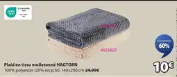 JYSK HAGTORN Plaid en tissu molletonné offre