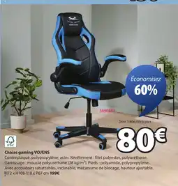 JYSK VOJENS Chaise gaming offre